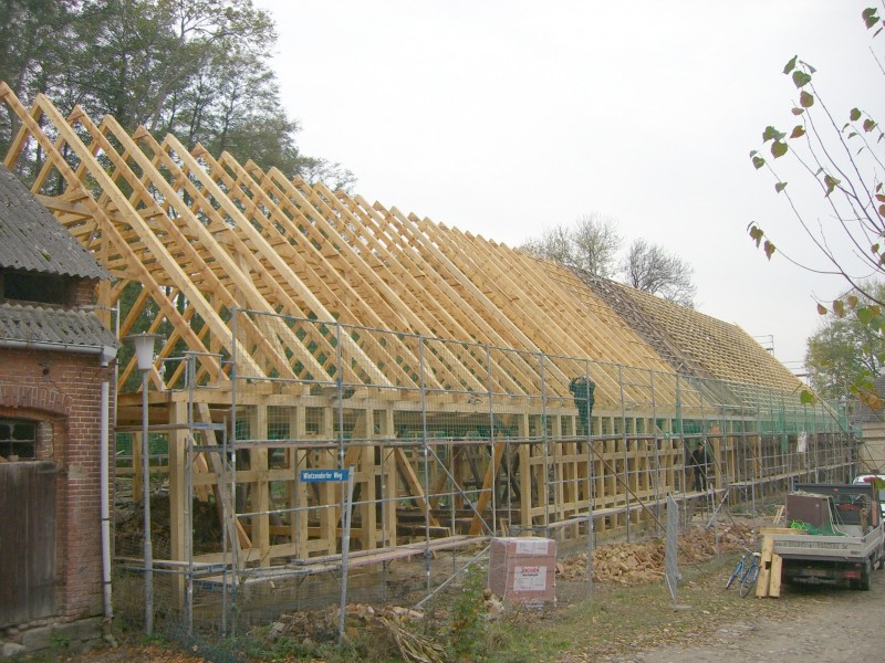 Fachwerk Sanierung, Gutsscheune Lindstedt