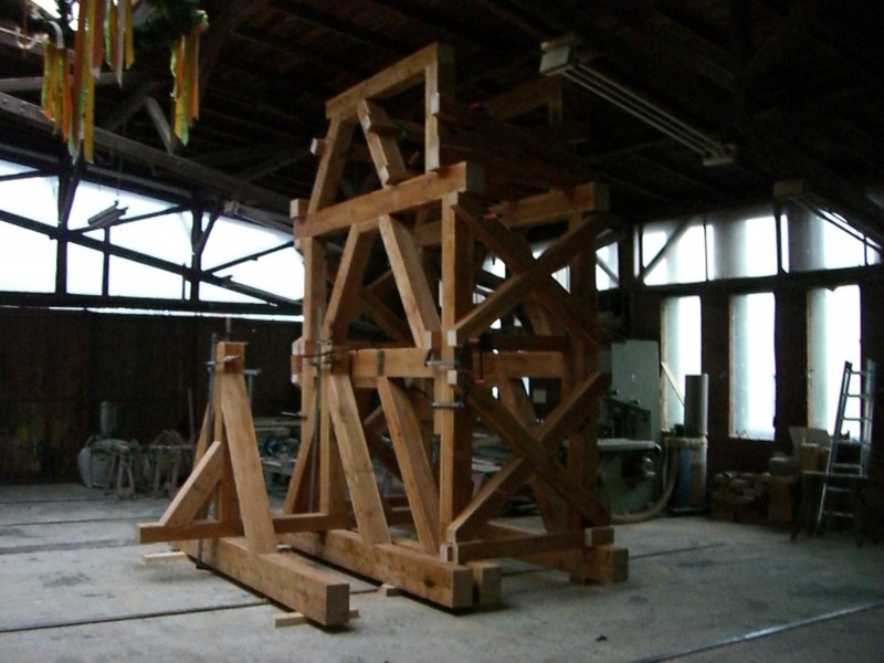 Glockenstuhl Konstruktion, Kirche Lelm