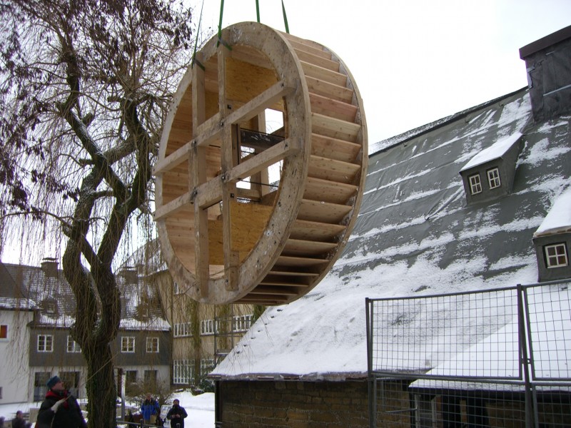 Neues Wasserrad, historische Wassermühle in Goslar