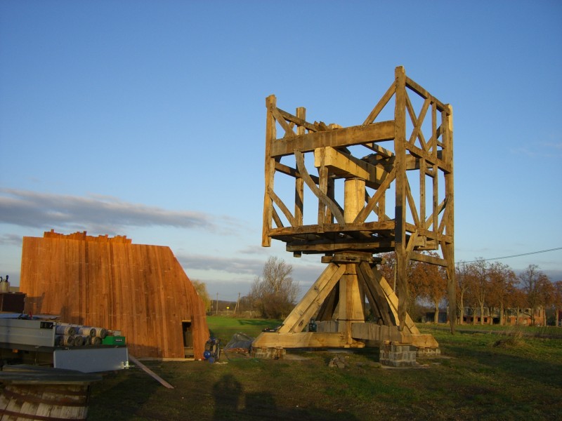 Wiederaufbau Bockwindmühle Meseberg